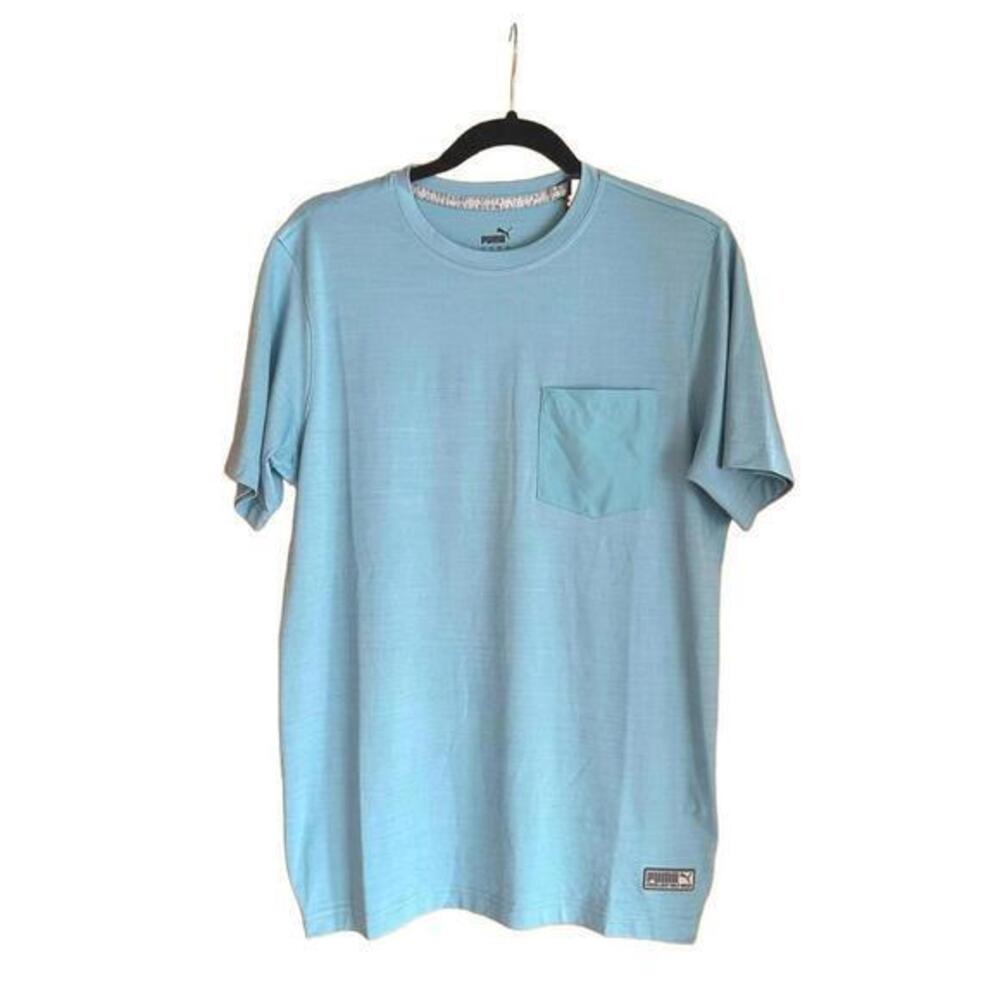 Puma Excellent Golf Wear Lightweight Blue T-Shirt NWT Size Small